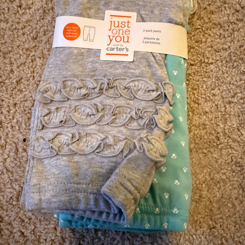 Carter's Gray and Blue Kids Sweatpants Set